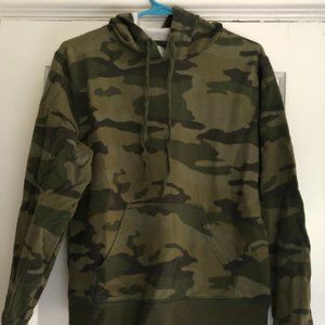 J. Crew French terry camo hoodie
